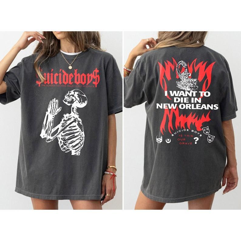 Vintage Suicide boys Tour Shirt, I Want To Die In New Orleans Shirt, Suicideboys HipHop Shirt, Scrim Tshirt Grey Day Tour T-shirt, sweater and Hoodie