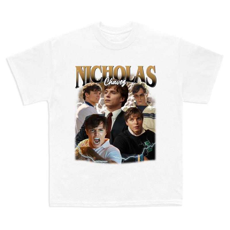 Nicholas Chavez Vintage T-Shirt, Nicholas Chavez Fan Tees Casual Fit Fabric Top, Ideal Gift for Movies Lovers - Fleece, Womenswear