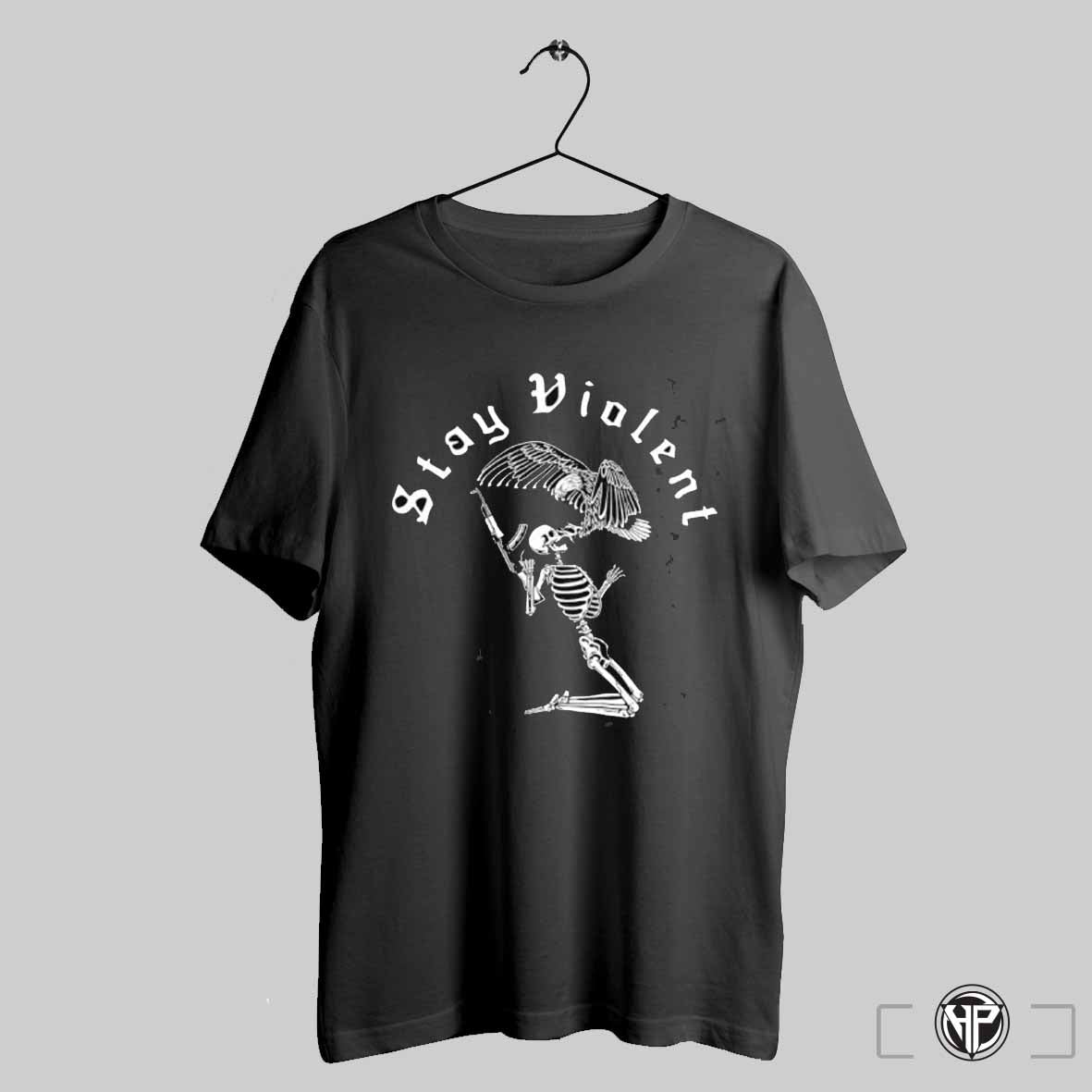 Stay Violent Skeleton Shirt Trending Sweatshirt