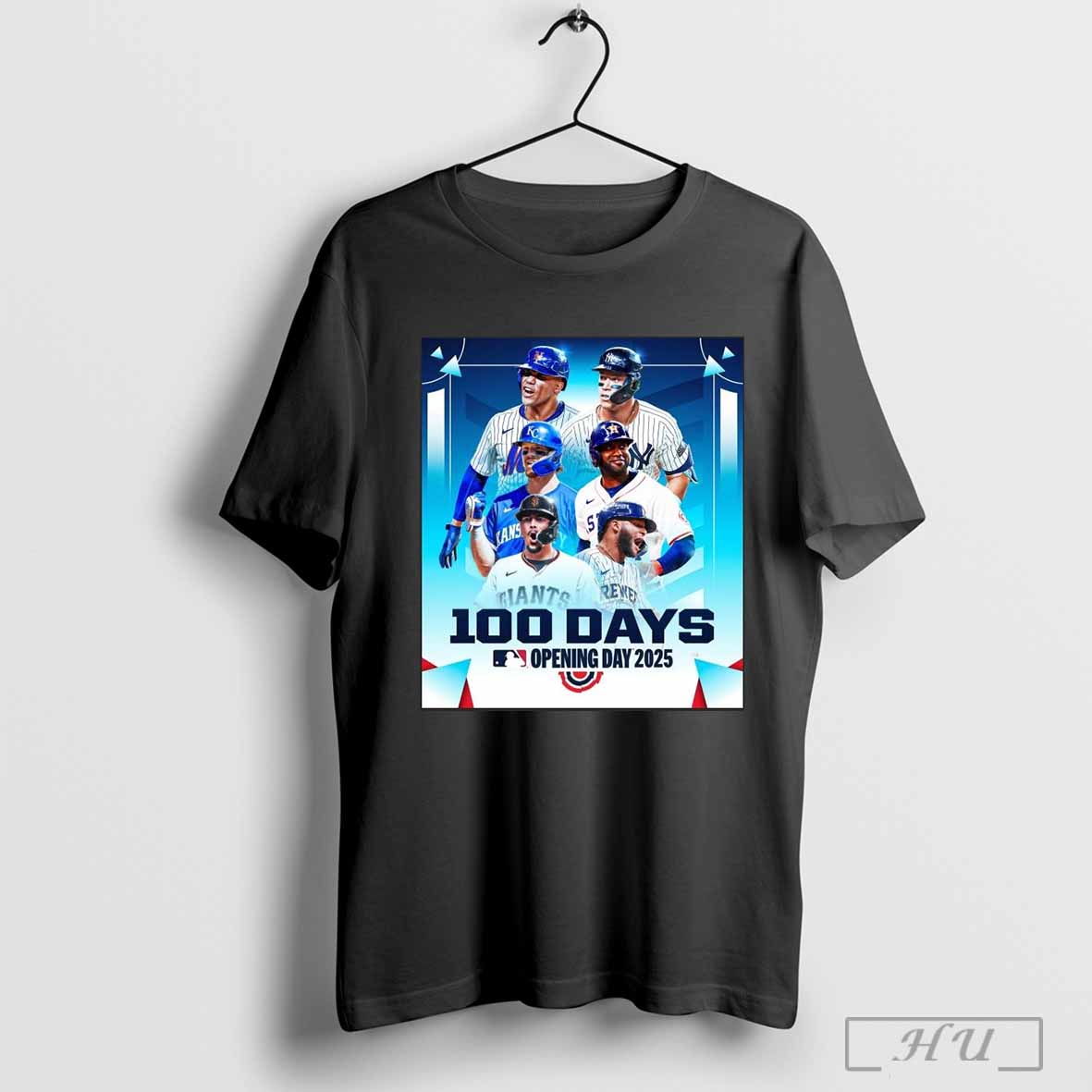 Poster Mlb Baseball Opening Day 2025 100 Days Soto Judge Alvarez Witt Jr Chourio Adames T Shirt