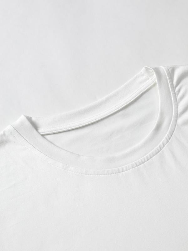 Men's Thin Letter & Graphic Round Neck Tee, Fashion Casual Vintage Regular Fit Vintage Sculpture Print Short Sleeve T-Shirt, Streetwear, Graphic Tees, Men Clothes for Summer