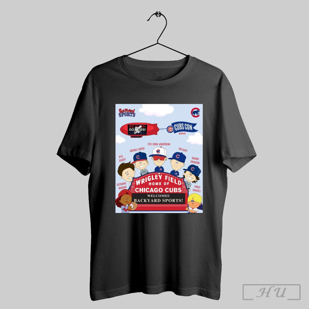Poster Wrigley Field Home Of Chicago Cubs Welcomes Backyard Sports Cubs Con 2025 Morgan Tucker Busch T Shirt