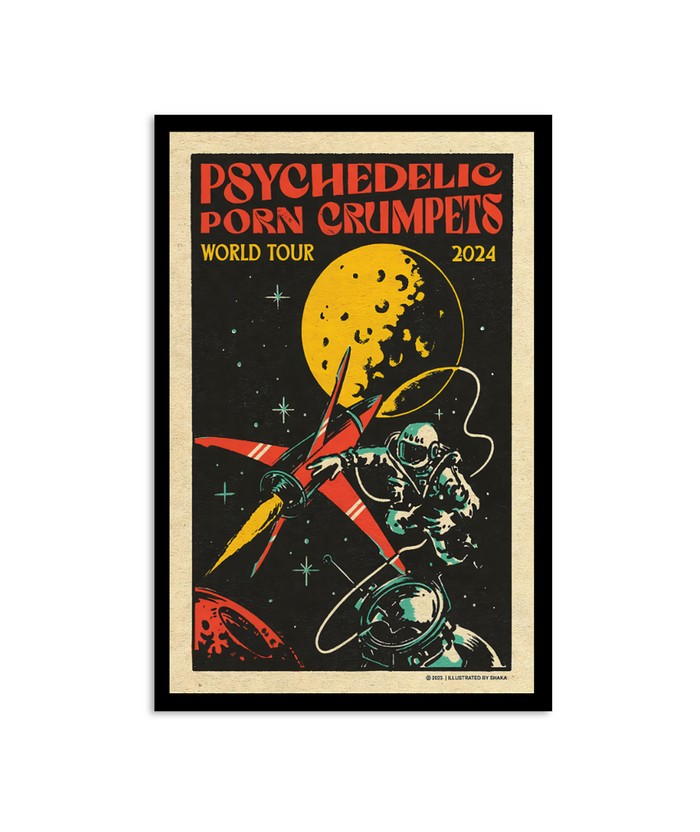 Psychedelic Porn Crumpets World Tour 2024 Poster