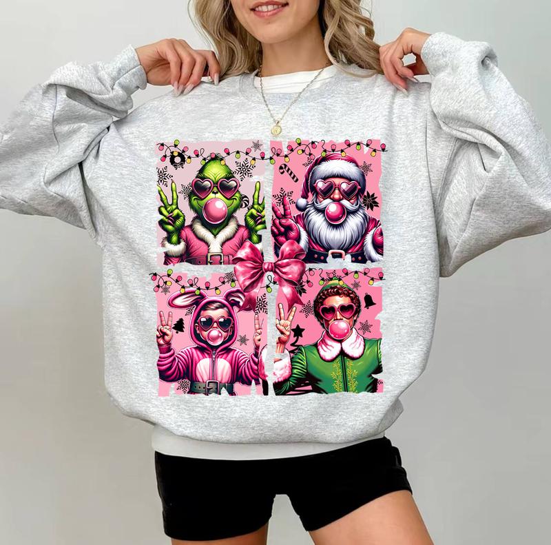 The Boys Of Winter Sweater, Christmas 90’s Series Sweater, Pink Christmas Movie Sweater, Christmas Movie Characters Sweater, Funny Holiday Sweater