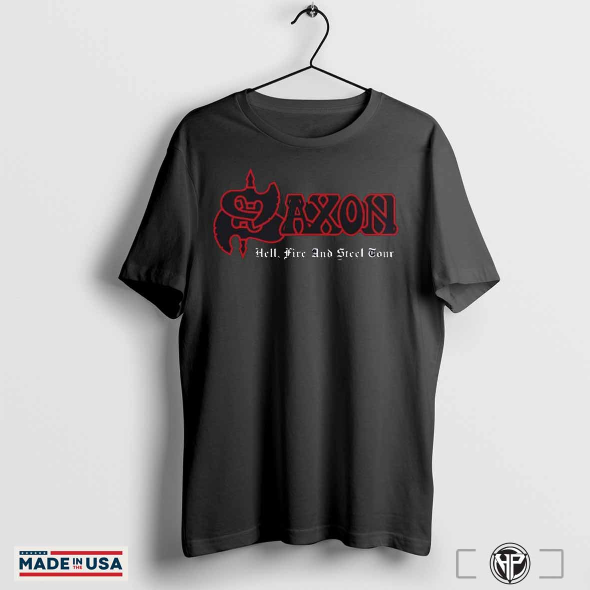 Saxon Hell Fire And Steel Tour UK And Ireland Tour On November 2025 Schedule List Two Sides Unisex T-Shirt