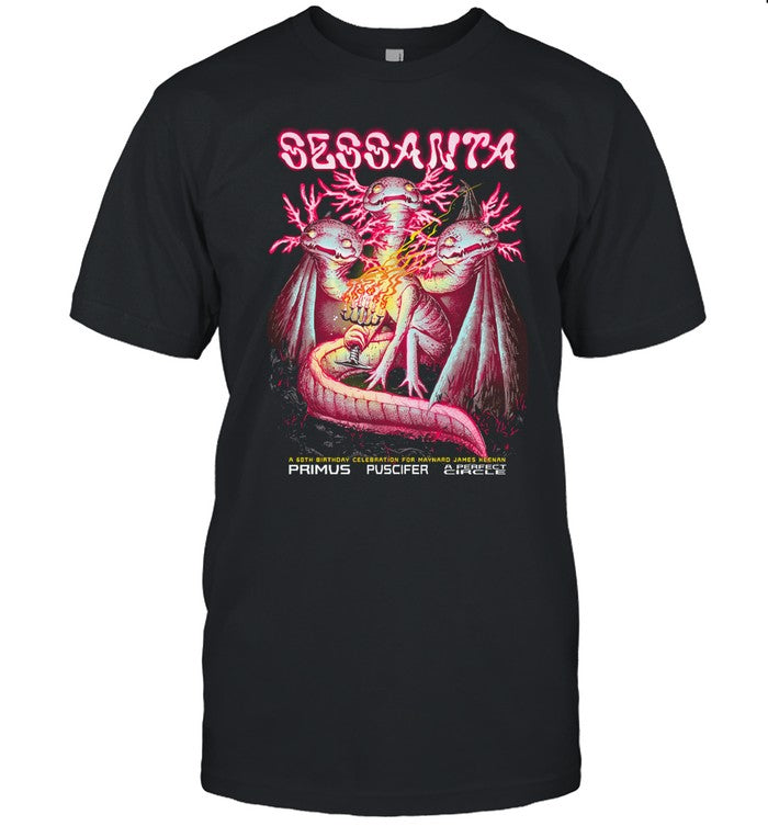 April 5, 2024 Sessanta Primus Puscifer A Perfect Circle Tour Mashantucket, CT T-Shirt