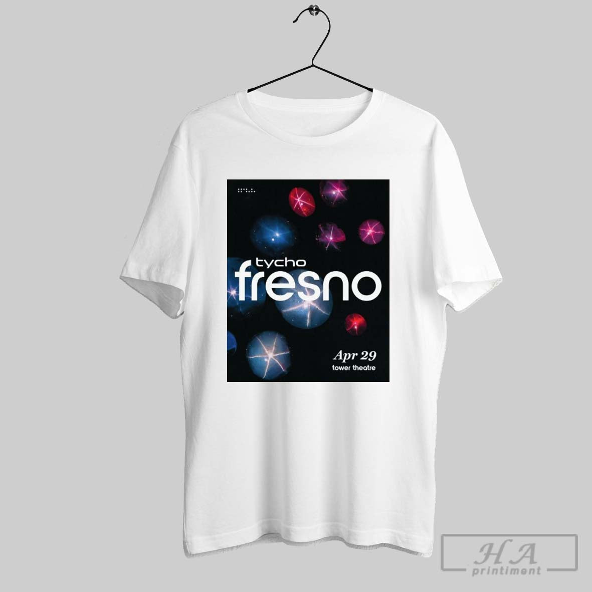 Poster Tycho April 39 2025 Fresno Ca Tower Theatre T Shirt