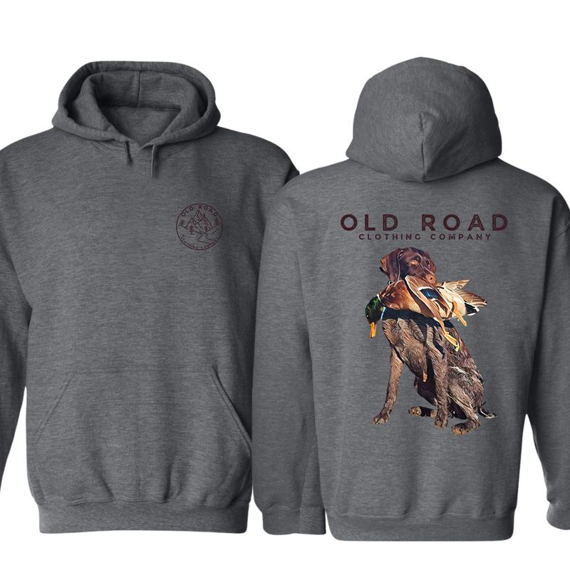 Gwp Hoodie, German Wirehaired Pointers Mens Bird Hunting Graphic Hoodie, For Him, For Her