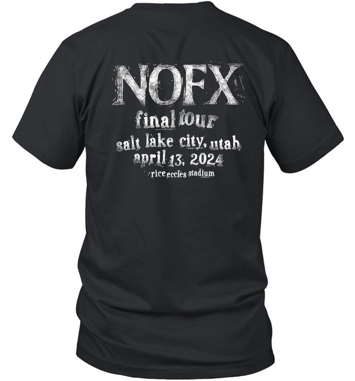 NOFX Final Tour April 13, 2024 Rice-Eccles Stadium Salt Lake City, UT Shirts