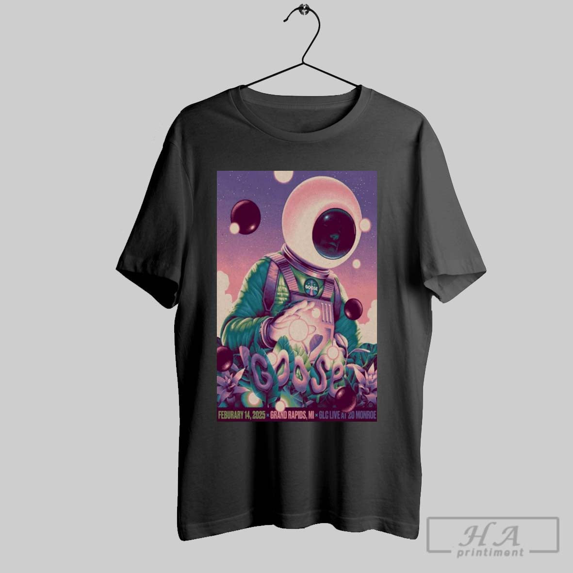 Poster Goose February 14 2025 Glc Live At 20 Monroe Grand Rapids Mi T Shirt
