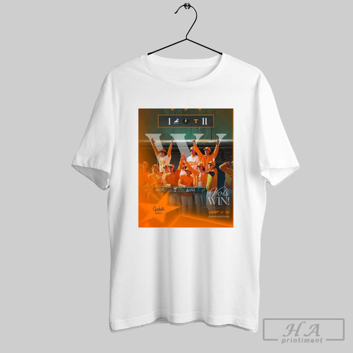 Tennessee Vols Win Samford Bulldogs Baseball 11 1 Score 2025 Season Game 03 Break Out The Brooms Poster T Shirt