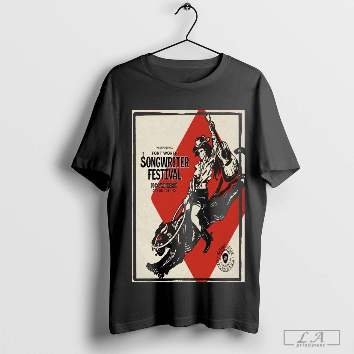 Songwriter Festival Southside Preservation Hall Fort Worth, TX Nov 7-10 2024 Tour Poster Shirt