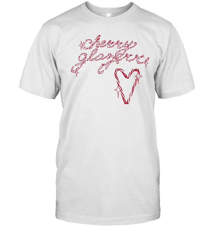 Holiday 2024 Cherry Glazerr Candy Cane Heart Shirt