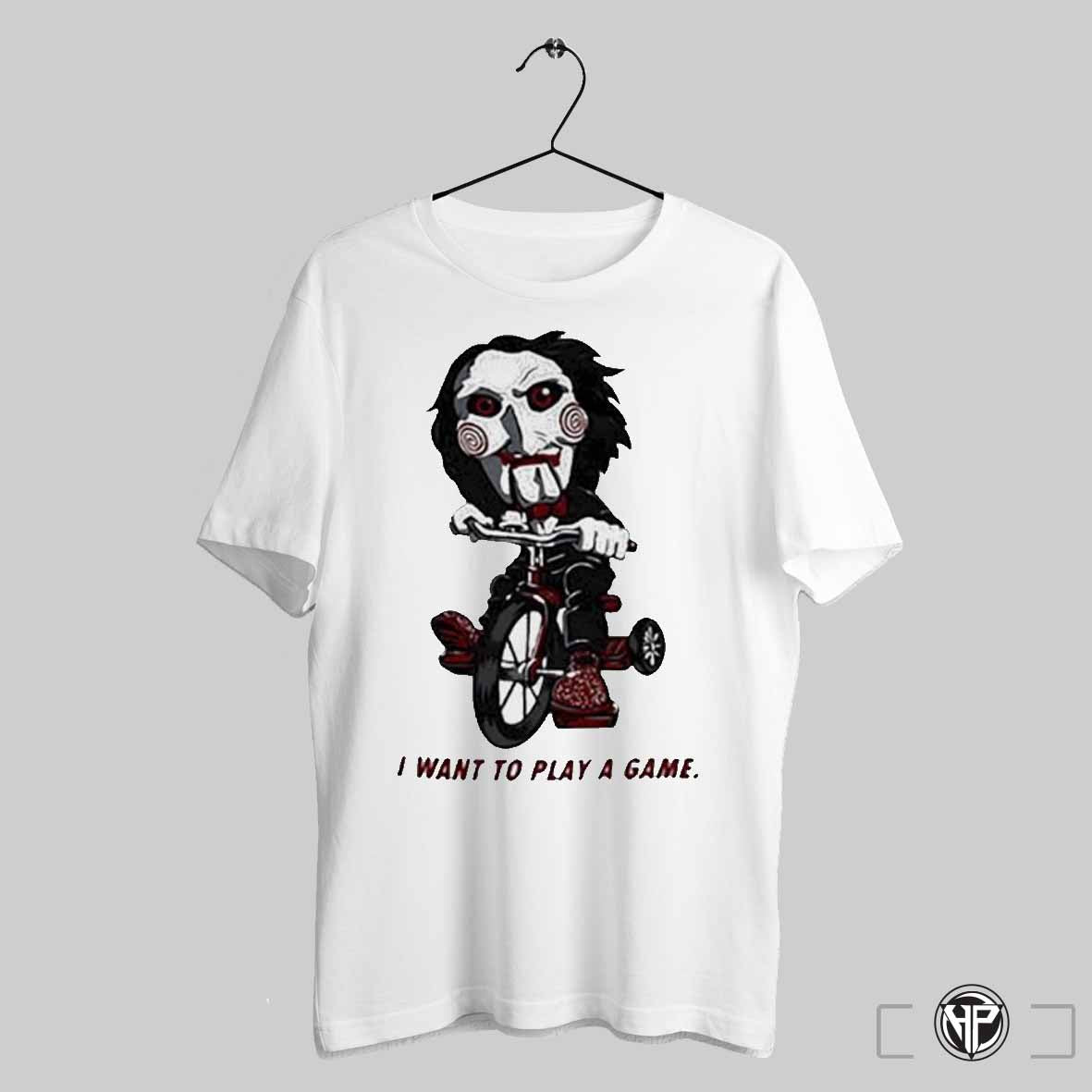 Saw Jigsaw I Want To Play A Game Ride A Bike Tee Trendy Sweatshirt