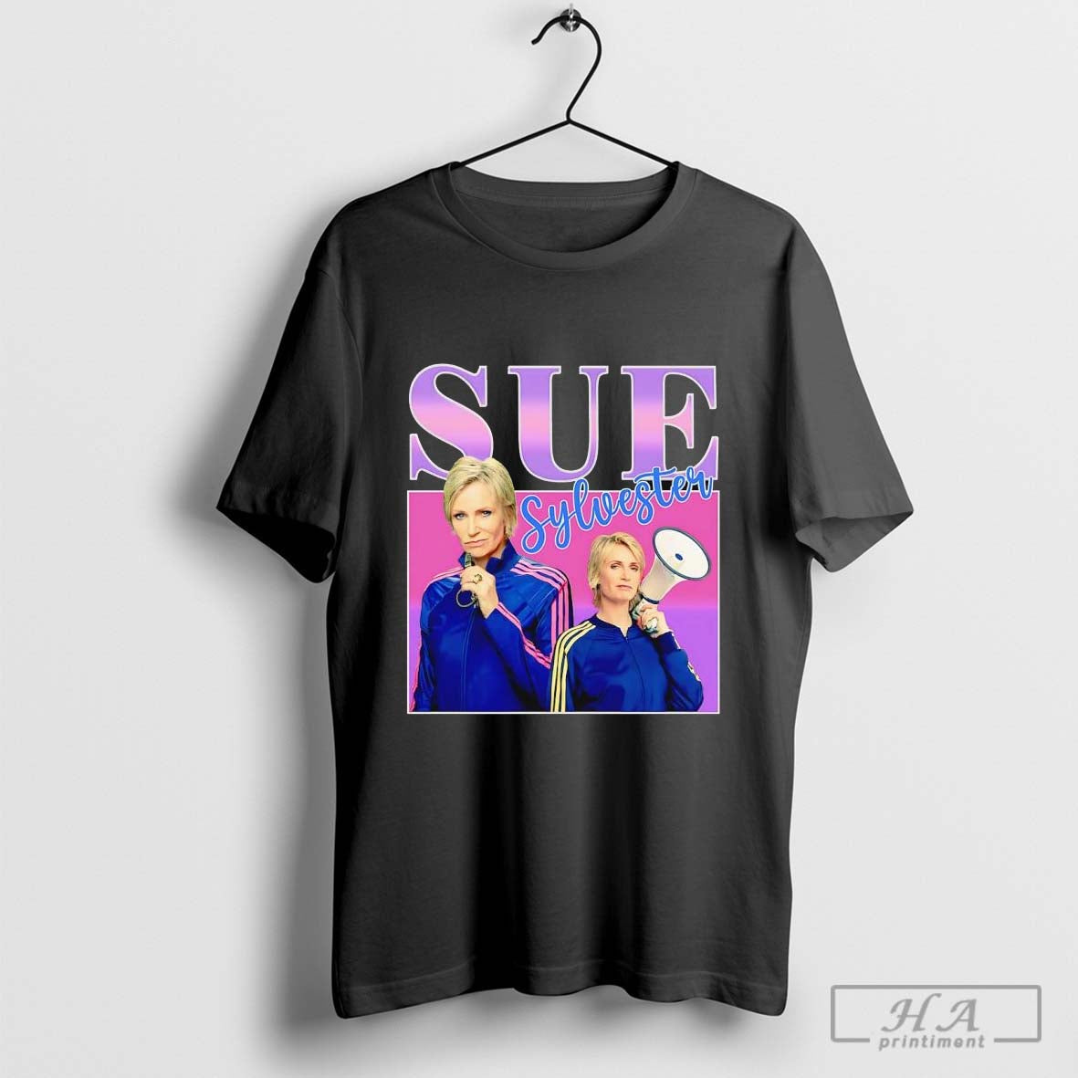 Sue Sylvester retro 90’s graphic T-shirts