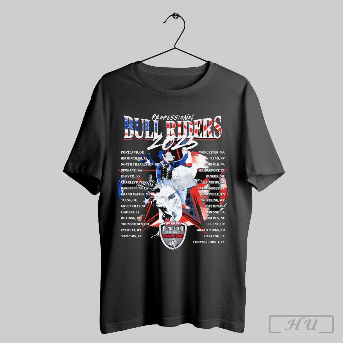 Professional Bull Riders Velocity Tour 2025 Routing Shirt Sweatshirt