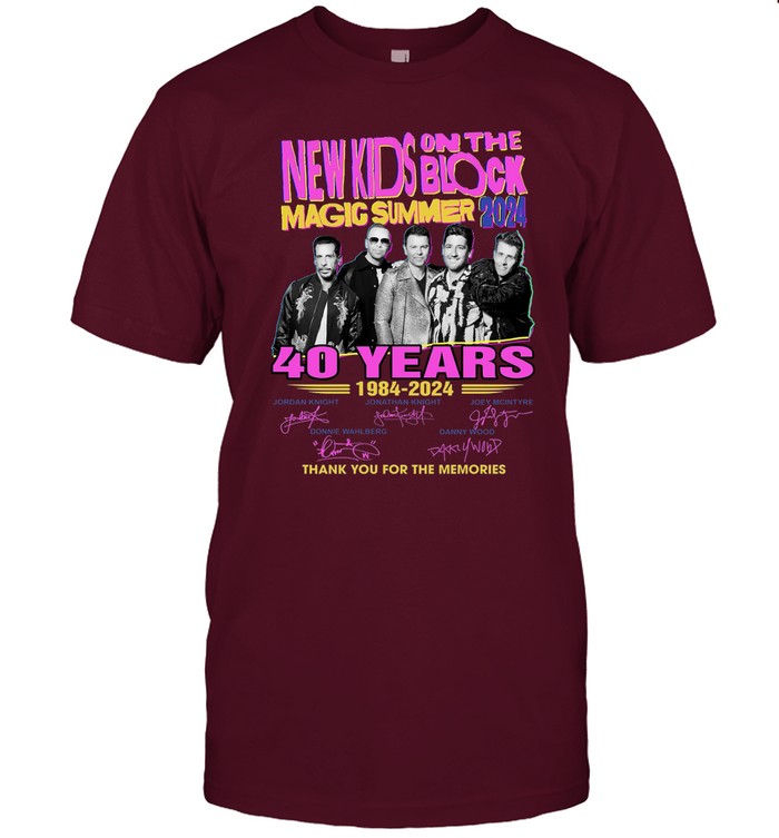 New Kids On The Blocks Shirt The Magic Summer 2024 Tour Shirt