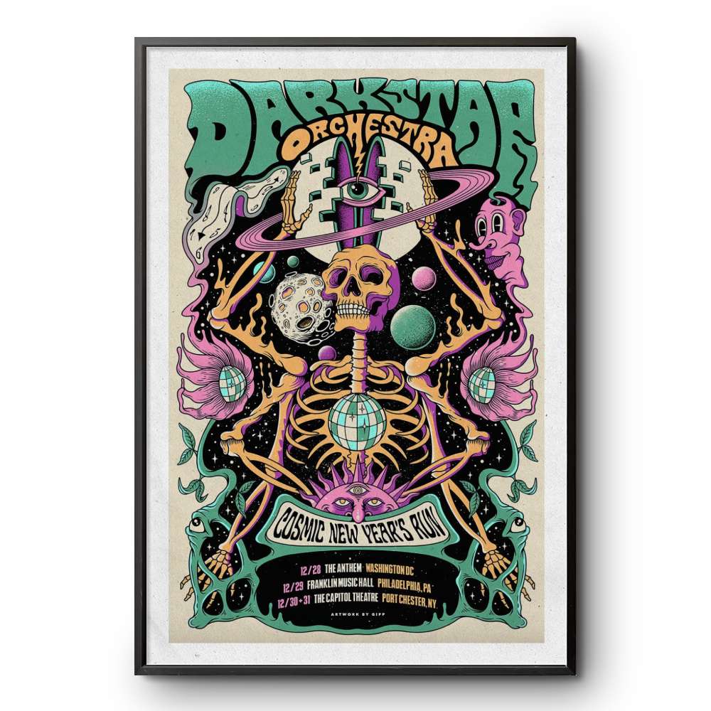 Poster Darkstar Orchestra Cosmic New Year's Run 2024-2025