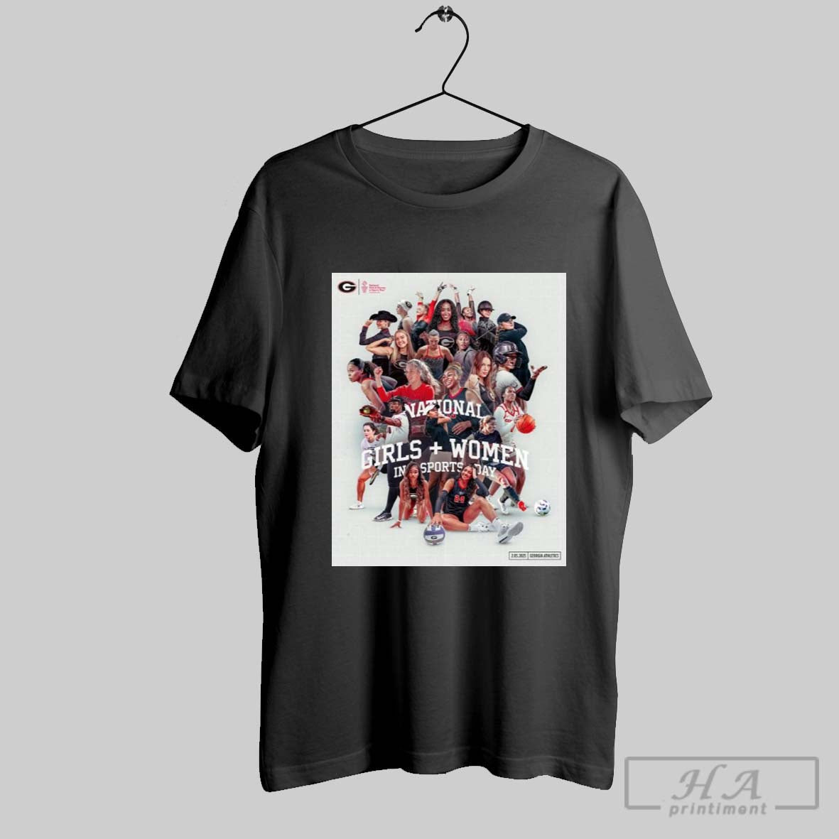 Poster Georgia Bulldogs National Girls And Women In Sports Day 2 05 2025 Georgia Athletics T Shirt
