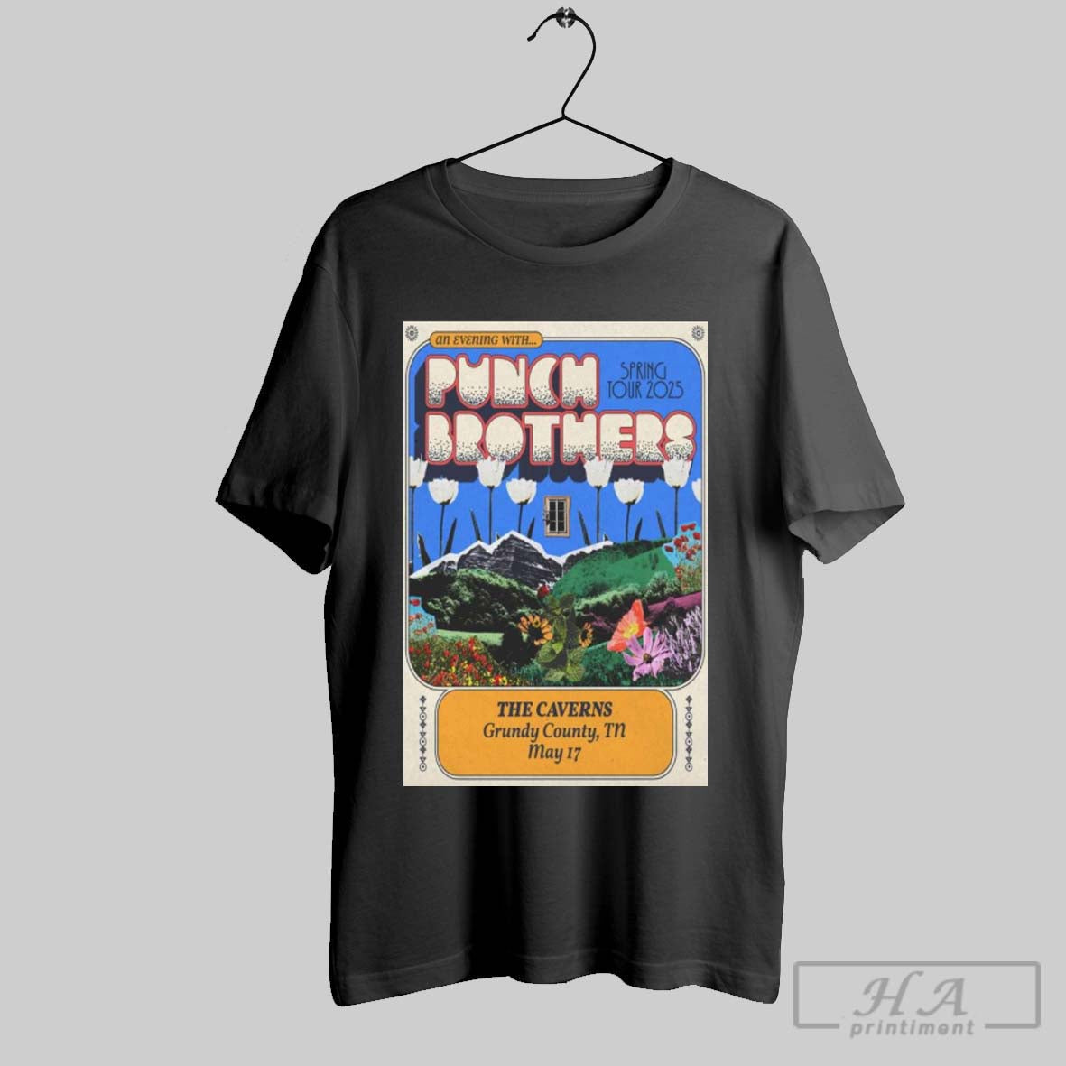 Poster Punch Brothers May 17 2025 The Caverns In Pelham Tn T Shirt