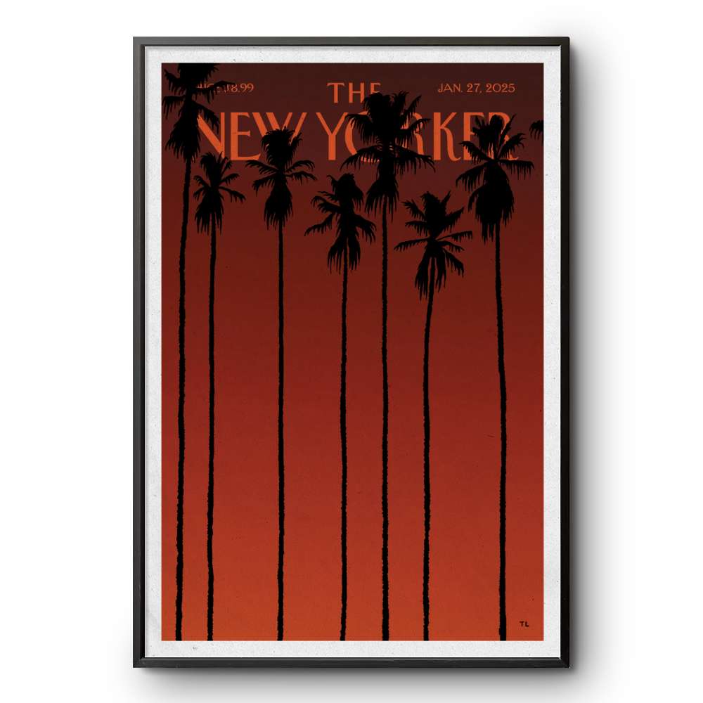 Jan 27 2025 The New Yorker Flames And Shadows Poster