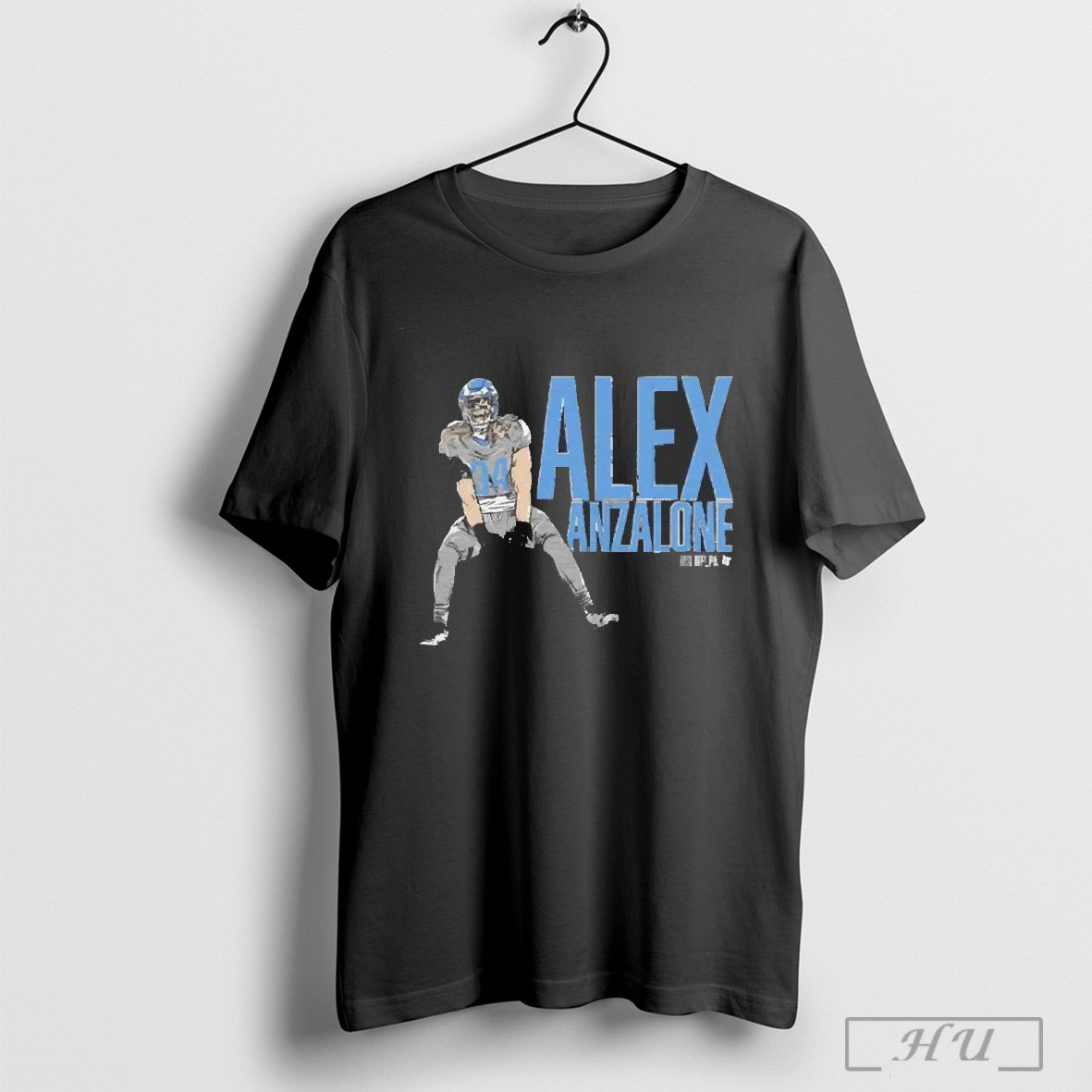 Premium Alex Anzalone Detroit Lions Grit Pose 2025 T Shirt