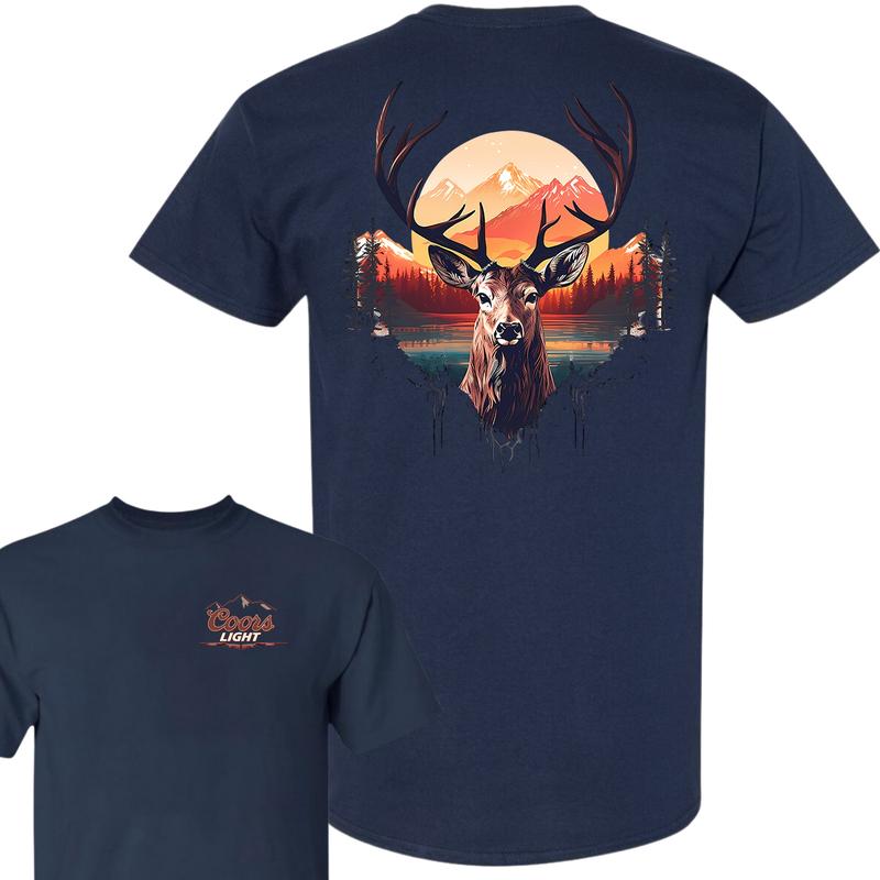 Summer Hunting Deer T-Shirt, Coors Light Hunting T-shirt, Unisex T-shirt, For Men, For Women