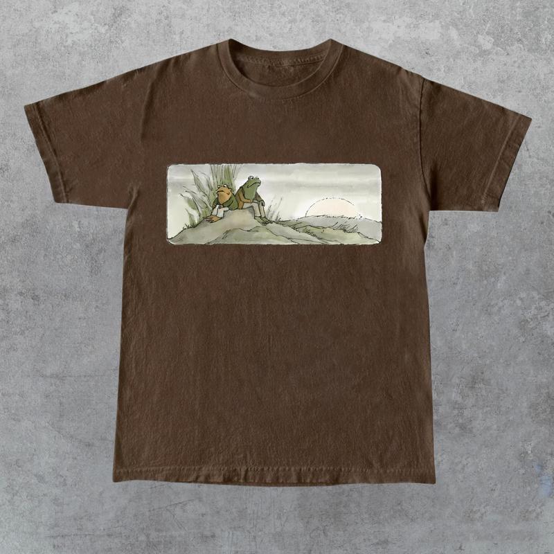 Toad 90s Vintage Graphic Shirt, Retro Sad Frog Tee, Nature Shirt, Funny T-Shirt, Book Lovers Shirt, Vintage Unisex Cotton Tee
