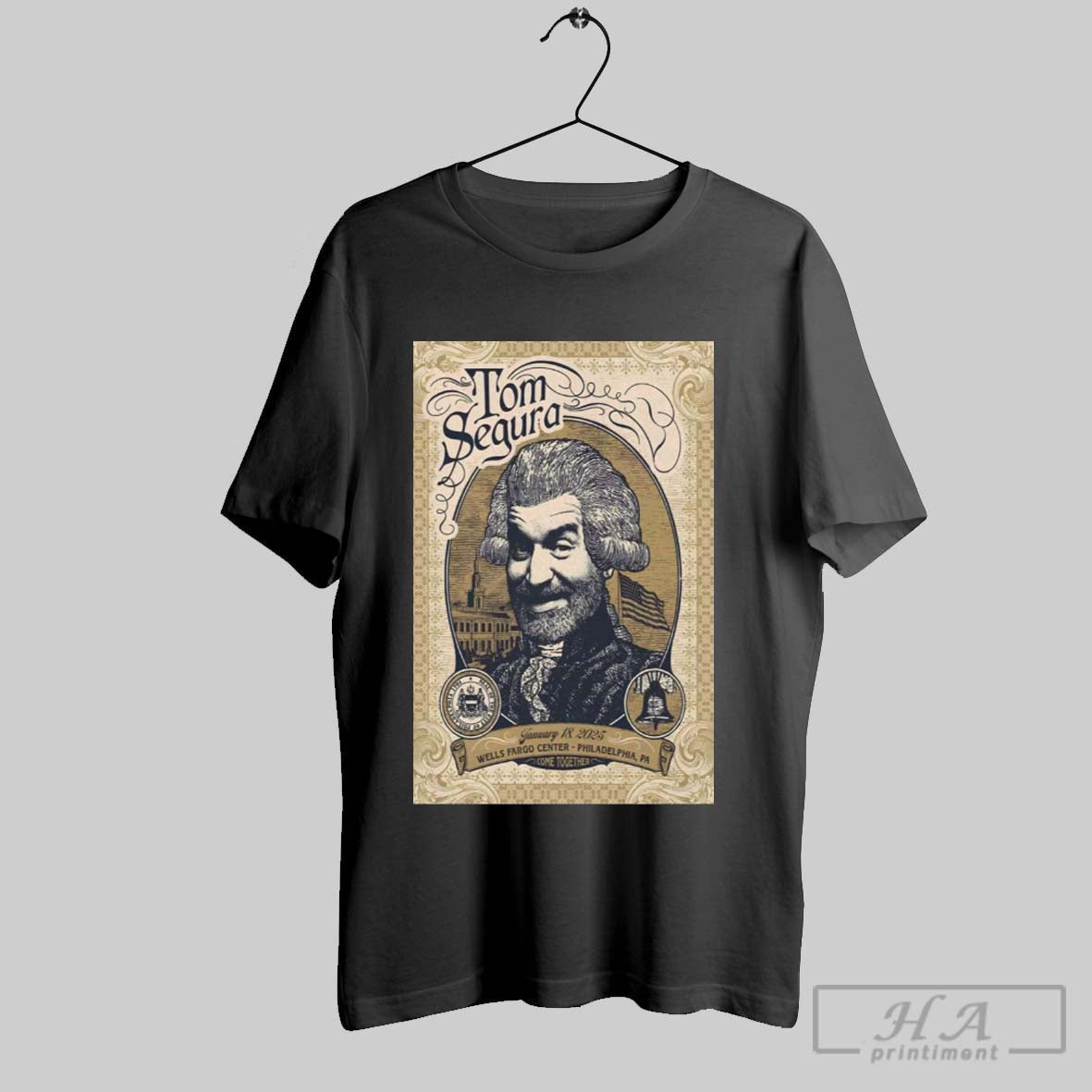 Poster Tom Segura January 18 2025 Wells Fargo Center In Philadelphia Pa Tour T Shirt