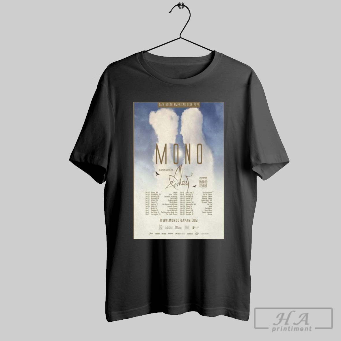Poster Mono Oath North American Tour 2025 T Shirt