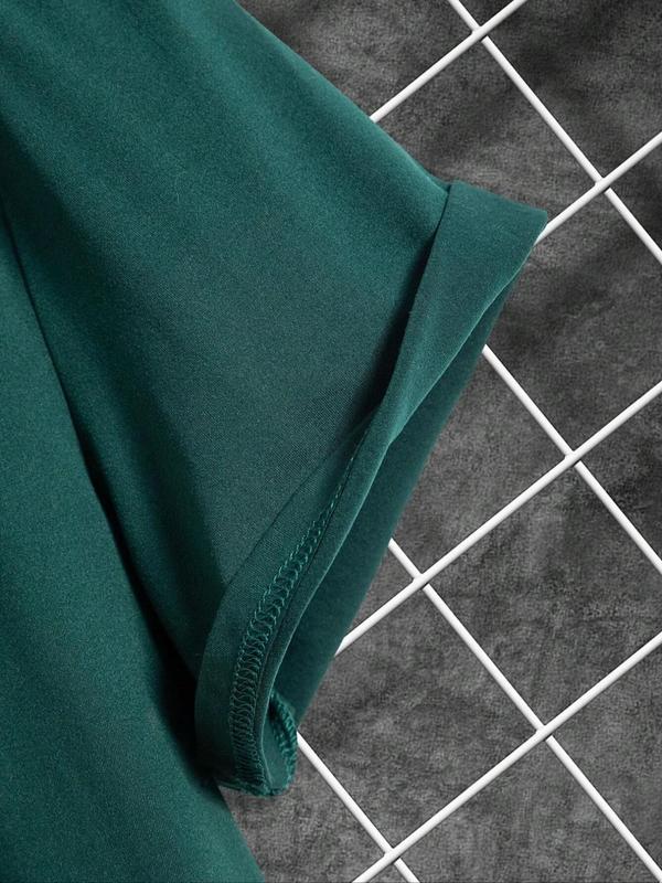 Men's Letter Print Round Neck Tee, Regular Fit Street Fashion Casual Soft Comfy Short Sleeve T-shirt for Daily Outdoor Wear, Graphic Tees, Men's Streetwear Clothes for Summer, Graphic Tees for Men, Summer Clothes