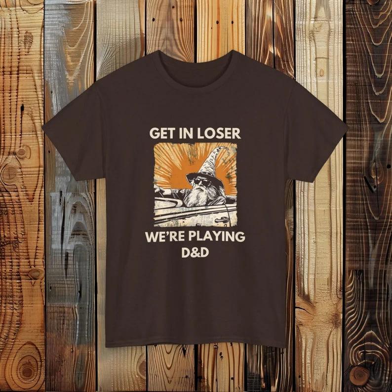 Get In Loser We're Playing DnD Sweatshirt, DnD gift, Minimalist DnD, DnD Group Sweater, Dungeon Master Hoodie, Funny Retro Vintage Sweater, Dungeons a