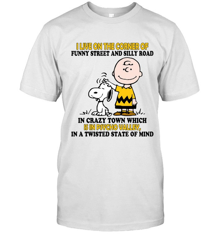 I LIVE ON THE CORNER OF FUNNY STREET AND SILLY ROAD ã“ã“ミッ IN CRAZY TOWN WHICH IS IN PSYCHO VALLEY, IN