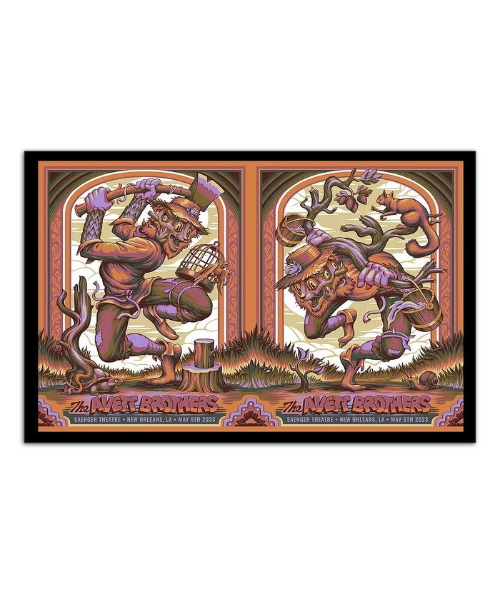 Poster The Avett Brothers New Orleans, LA Tour 2023
