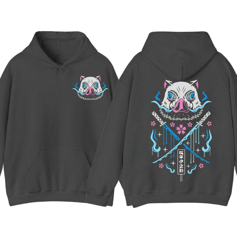 Demon Slayer, Inosuke Demon Hoodie DRG, 90s Slayer Style drg, Anime Hoodie DRG, Graphic Anime Hoodie, Anime Lovers Hoodie drg, Special Hoodie drg, Anime Manga Hoodie, Gift For Fans, Gift For Men, Gift For Women.