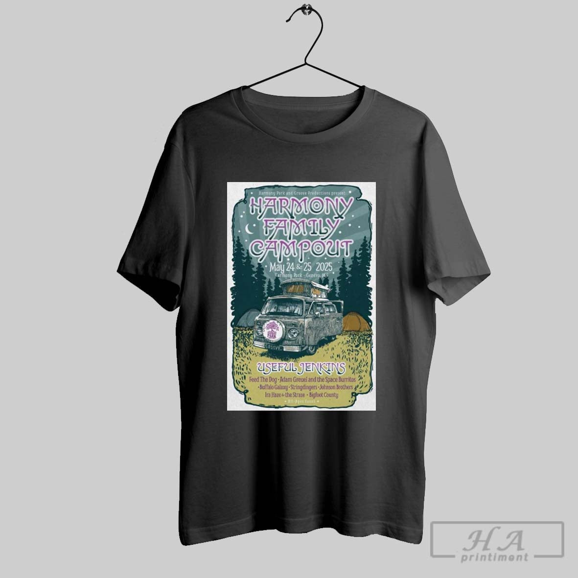 Poster Harmony Family Campout Concert May 24 And 25 2025 Show At Harmony Park T Shirt