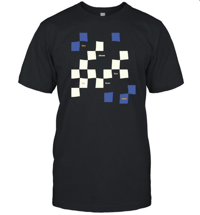 Limited The Show Live On Tour Checkered T Shirt