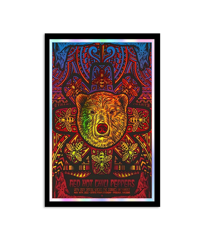 Poster Red Hot Chili Peppers May 14Th 2023 State Farm Stadium Phoenix Arizona