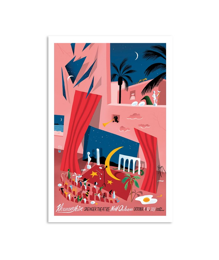 khruangbin tour in new orleans, la on october 9, 2024 poster