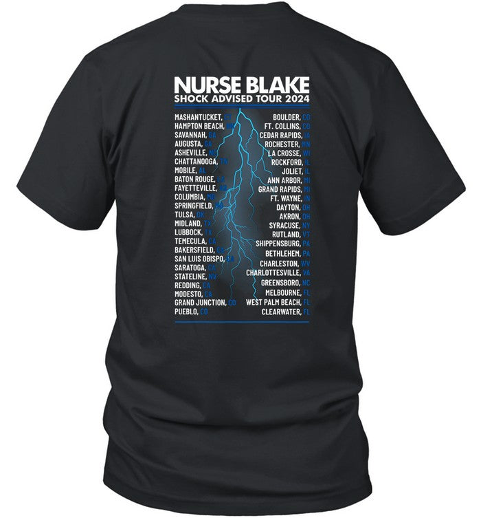 Nurseblake 2024 Shock Advised Tour Concert Shirt