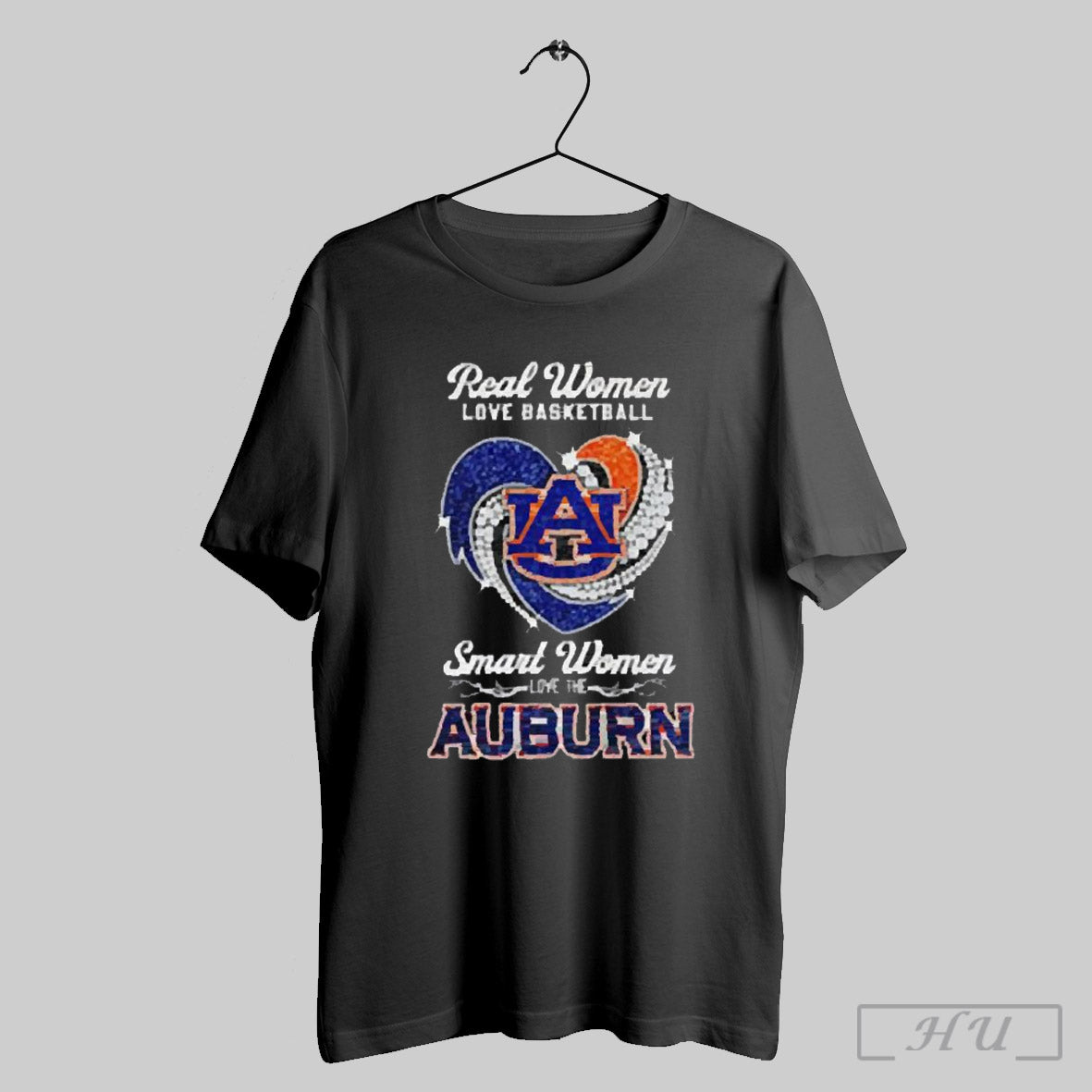 Real Women Love Basketball Smart Women Love The Auburn Diamond Heart 2025 T Shirt Sweatshirt Cutom Poster