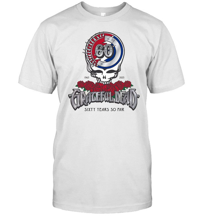 60th Anniversary Logo Grateful Dead 1965-2025 T-Shirt