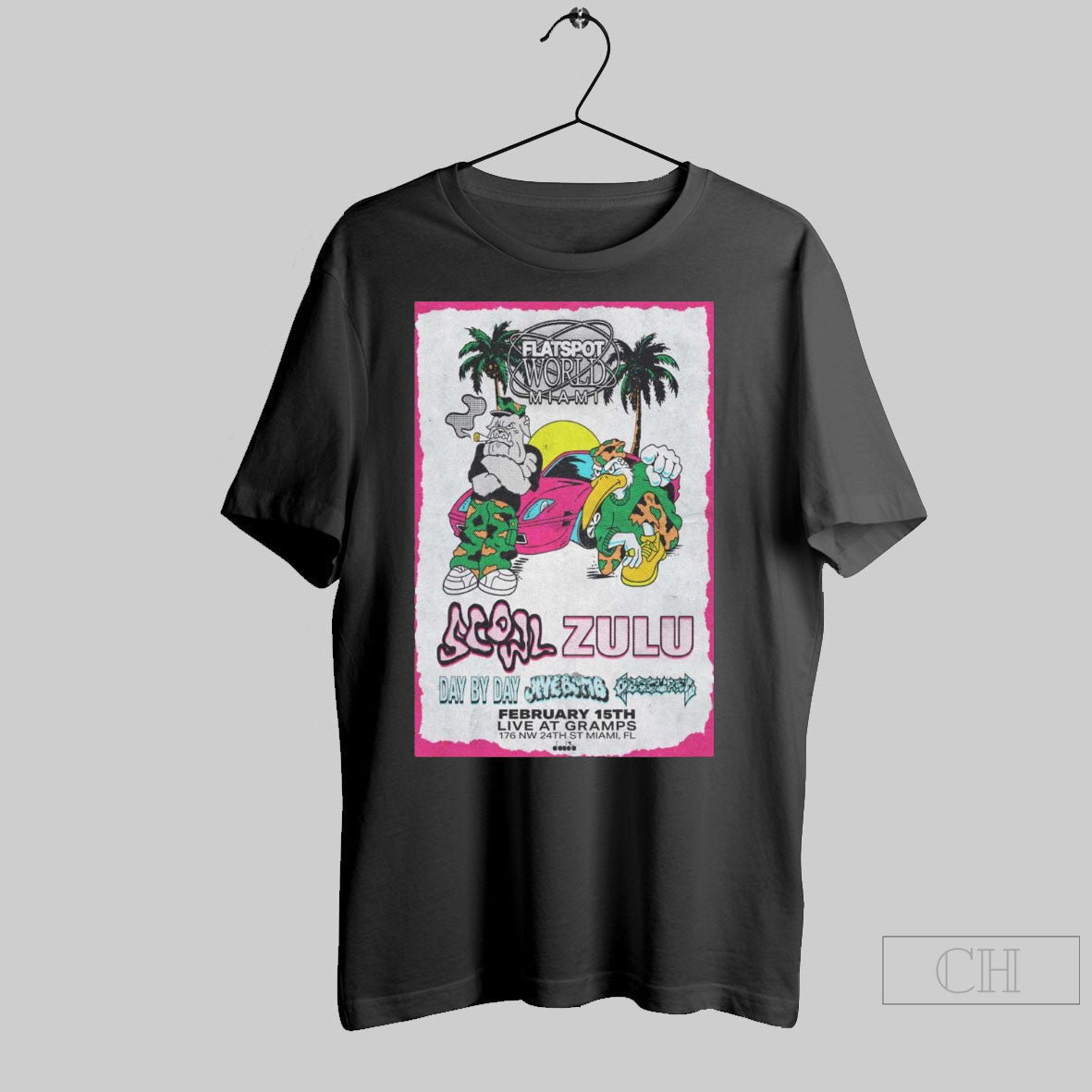 Poster Flatspot World Miami February 15 2025 Miami Fl Live At Gramps T Shirt Sweater