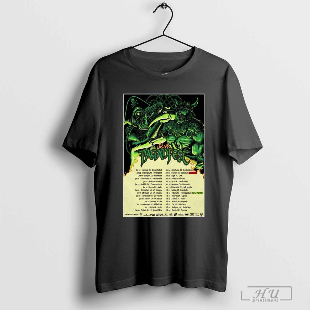 Poster Paganfest January And February 2025 Tour T-shirt