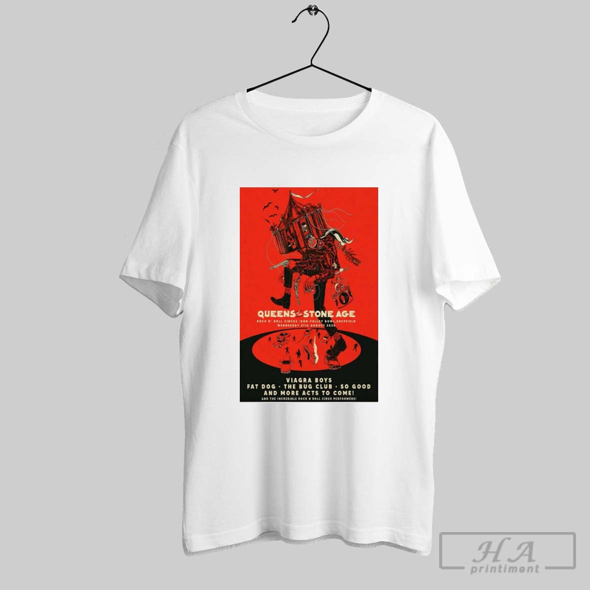 Poster Queens Of The Stone Age Don Valley Bowl Sheffield Uk August 27 2025 T Shirt