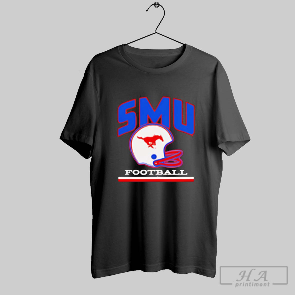Smu Mustangs Football Helmet Vintage Shirt