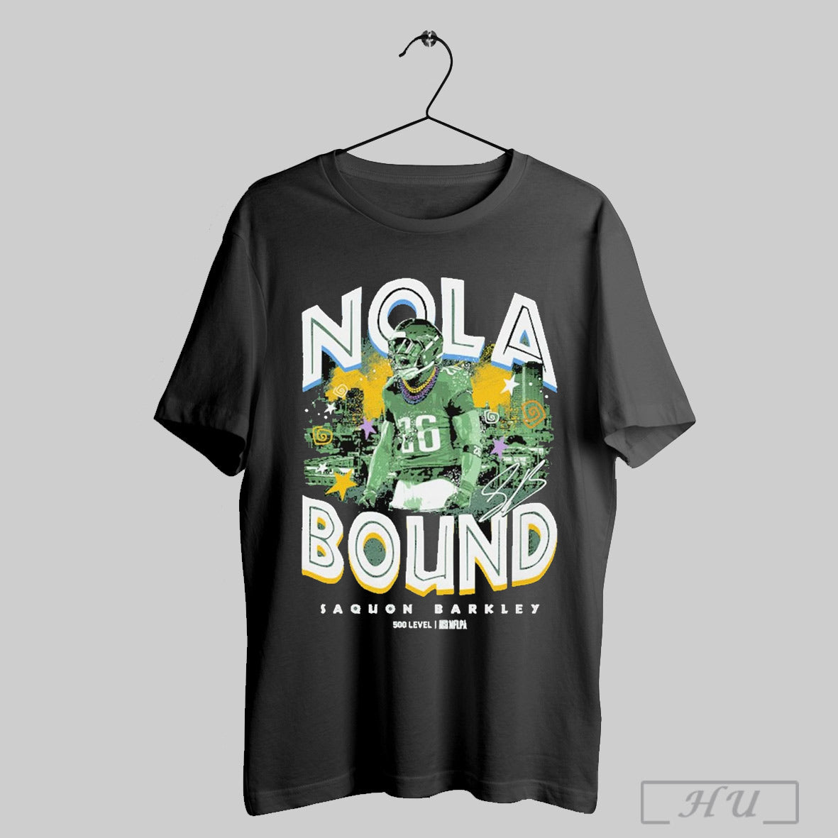 Saquon Barkley Philadelphia Eagles Nola Bound 2025 Signature T Shirt Sweatshirt