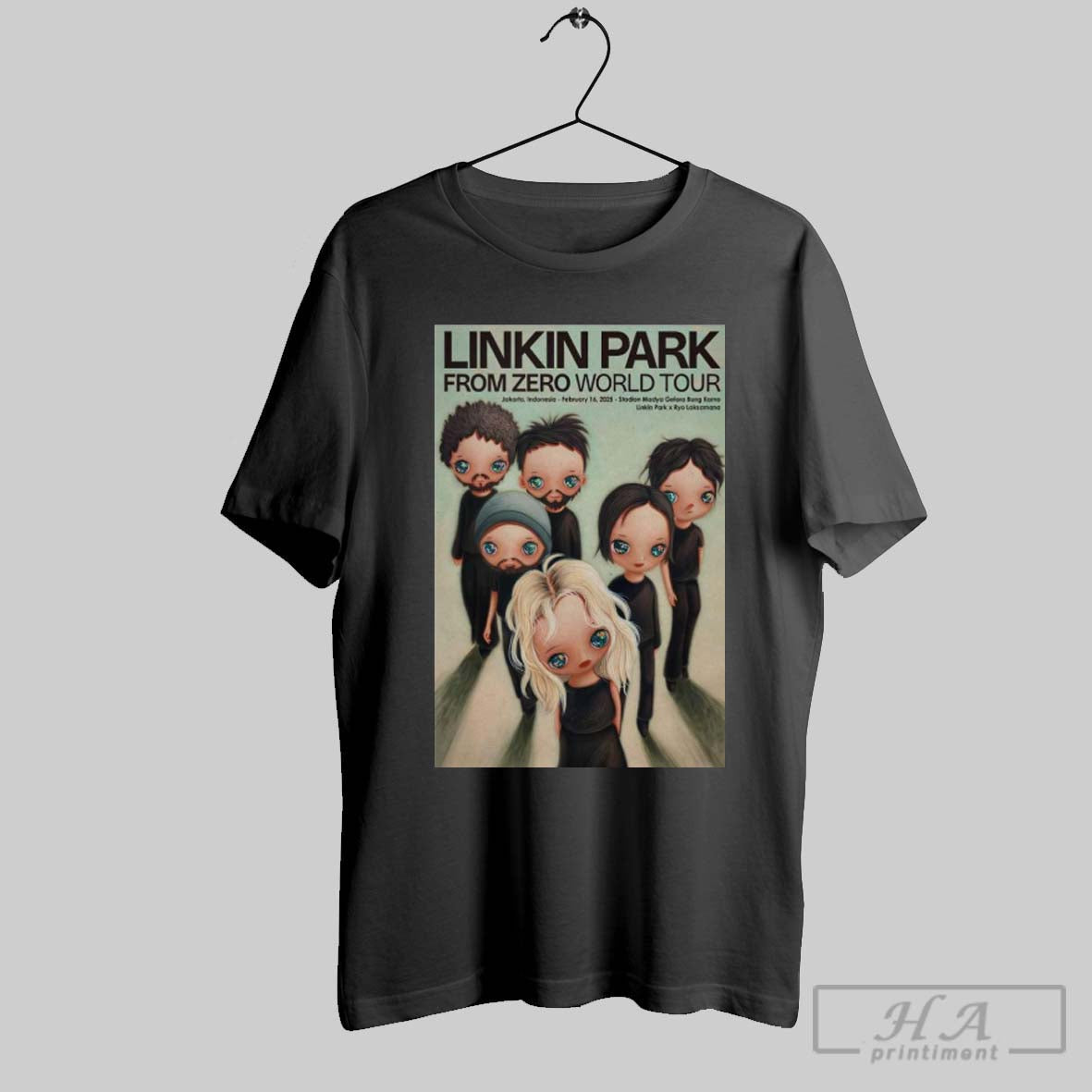 Poster Linkin Park Feb 16 2025 Madya Stadium In Kota Jakarta Indonesia T Shirt