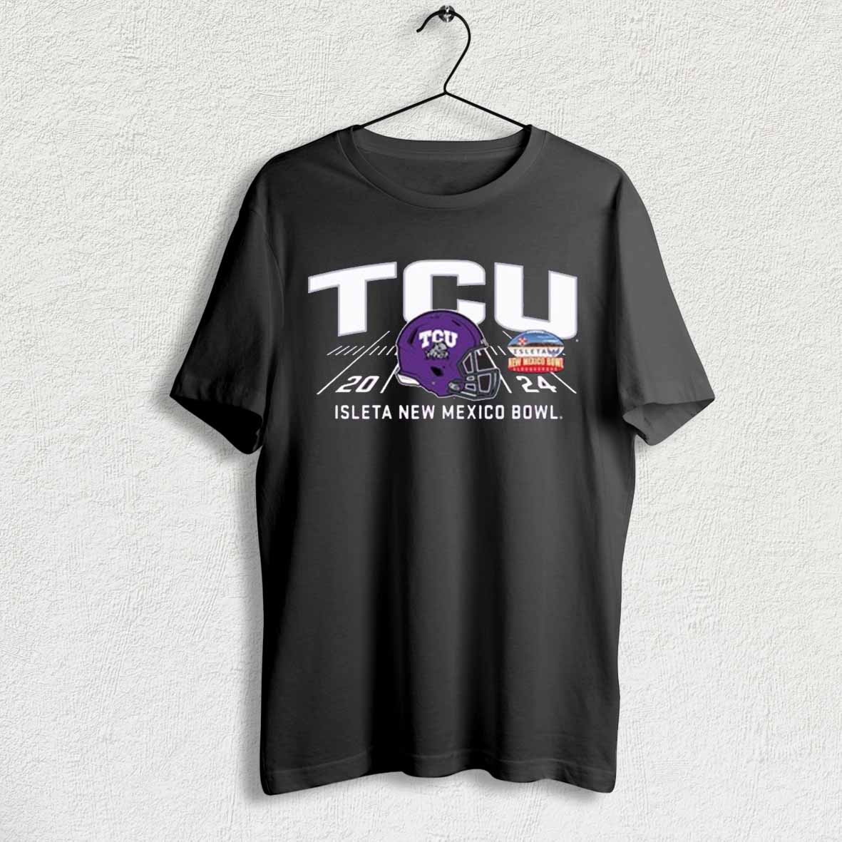 Tcu Horned Frogs 2024 New Mexico Bowl Bound Helmet Unisex T Shirt Sweatshirt