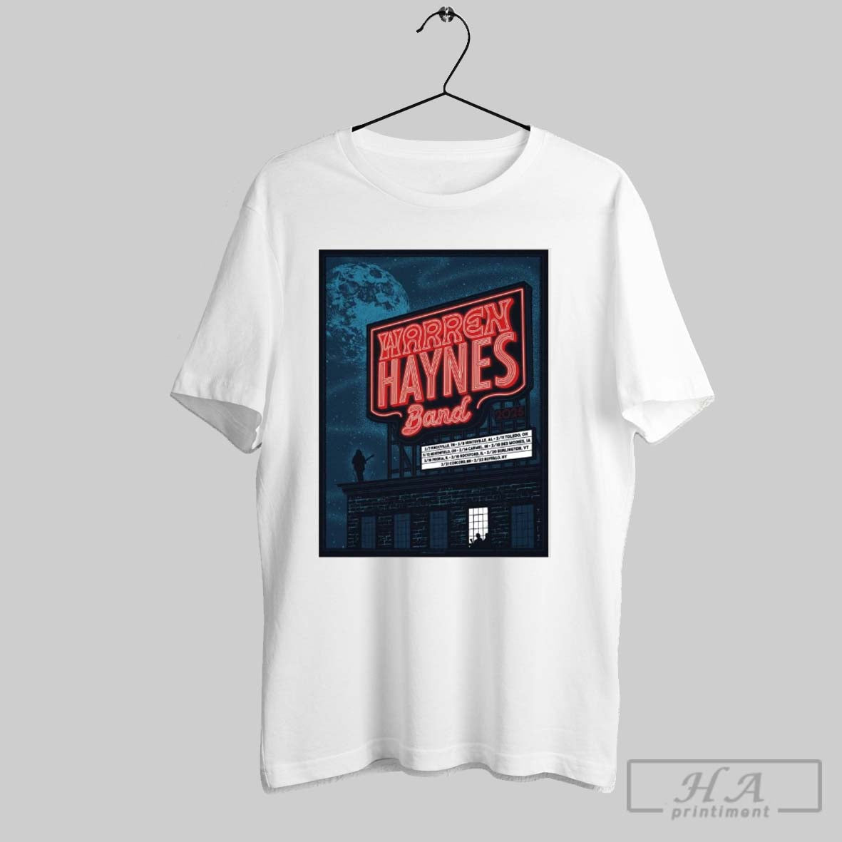 Poster Warren Haynes Band Winter Tour February 2025 2 7 Knoxville Tn 2 8 Huntsville Al T Shirt